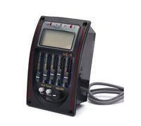 Wesafrae Micro de Guitare Acoustique LC-5 5 Bandes Universal Pickup Equalizer EQ Preamp pour Instruments de Musique