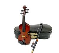 Wesafrae Mini Instruments de Musique de 8 Cm, Ornements de Modèle de Violon, Accessoires pour, Cadeaux Artisanaux D'Anniversaire