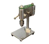 Wesafrae Mini Perceuse D'Établi 220 V, 0,4-4 mm, Outil de Réparation de Montres, Perceuse D'Établi avec Vitesse Réglable, Adaptateur Secteur, Prise UE.