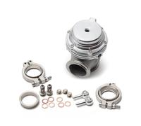 Wesafrae Modification Universelle de Voiture 38 mm Soupape de Décharge de Pression D'Échappement Turbocompressée Soupape de Décharge Externe Bride en V Noire