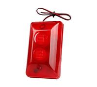 Wesafrae Sirene Lumineuse Alarme Filaire Mini Piezo Stroboscopique 12V avec un Son Puissant de 115 DB -123