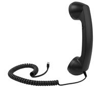 Wesafrae Téléphone Fixe avec Microphone et Écouteurs, Style Rétro, Idéal pour Le Bureau, Les Voyages et la Cuisine.