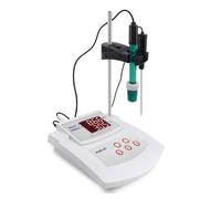 Wesafrae Testeur de PH/Température 2 en 1 Analyseur de Qualité Étalonnage Automatique de Bureau Compteur D'Acidité Laboratoire Aquarium Piscine Prise UE