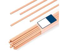 Wesafrae Tiges de Brasure à Segments Surélevés, Tiges de Brasure en Cuivre et Laiton pour et Plomberie, 10 Pièces de 10 Pouces, Tiges de Brasure Revêtues de Flux