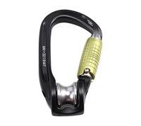 Wesafrae Triact-Lock Mousqueton d'escalade ROLLCLIP Z Poulie à Vis avec Mécanisme de Verrouillage pour Escalade en Extérieur sur Rocher et Glace.