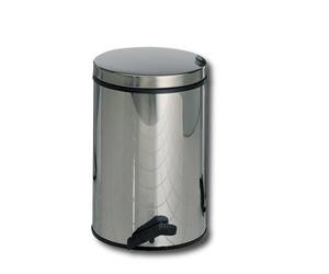 Wesco 128 534-41 Poubelle à pédale Gastro 25 l avec contenant galvanisé (Acier inoxydable)