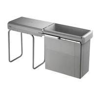 WESCO 755630-85 Trieur de déchets 30 l Big-Boy 30 DT gris clair à partir d'une largeur de meuble de 30 cm