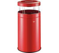 WESCO BIG ASH Cendrier sur pied en ROUGE avec volume de déchets de 120 litres / poubelle / cendrier