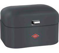 WESCO Boîte à pain Single Grandy de couleur graphite mat, tôle d'acier revêtue par pulvérisation, trous d'aération et poignée stable