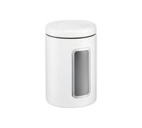 WESCO Boîte de conservation Classic Line de couleur blanc mat, tôle d'acier revêtue par pulvérisation, volume de 2 litres, fenêtre en acrylique