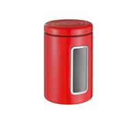 WESCO Boîte de conservation Classic Line de couleur rouge, tôle d'acier revêtue par pulvérisation, volume de 2 l, fenêtre en acrylique