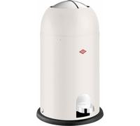 WESCO Kickmaster Junior Poubelle de couleur sable mat, tôle d'acier revêtue par pulvérisation, amortisseur intégré, volume 12 litres, insert en plastique, clapet d'insertion