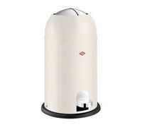 WESCO Kickmaster Junior Poubelle de couleur sable mat, tôle d'acier revêtue par pulvérisation, amortisseur intégré, volume 12 litres, insert en plastique, clapet d'insertion