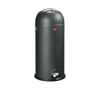WESCO Kickmaster Maxi Poubelle de couleur graphite, tôle d'acier revêtue par pulvérisation, amortisseur intégré, volume de 40 litres, grande ouverture