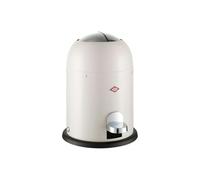 WESCO Mini Master Poubelle de salle de bain, couleur sable mat, tôle d'acier revêtue par pulvérisation, volume 6 litres, insert en plastique, pédale