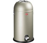 Wesco Mülleimer Kickmaster, Abfallsammler, Tretabfallsammler, Stahlblech, Neusilber, 33 L, 184631-03