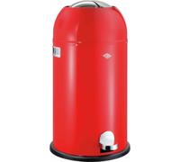 Wesco Mülleimer Kickmaster, Abfallsammler, Tretabfallsammler, Stahlblech, Rot, 33 L, 184631-02
