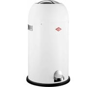 Wesco Mülleimer Kickmaster, Abfallsammler, Tretabfallsammler, Stahlblech, Weiß, 33 L, 184631-01