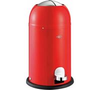 Wesco Mülleimer Kickmaster Junior, Abfallsammler, Tretabfallsammler, Stahlblech, Rot, 12 L, 180312-02