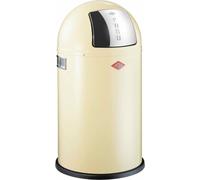 Wesco Mülleimer Pushboy Junior, Push Abfalleimer, Abfallsammler, Stahlblech, Mandel, 22 L, 175531-23