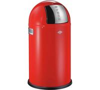 Wesco Mülleimer Pushboy Junior, Push Abfalleimer, Abfallsammler, Stahlblech, Rot, 22 L, 175531-02