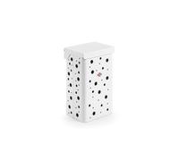 WESCO Panier à linge simple, de couleur blanc mat, en tôle d'acier perforée par pulvérisation, 1 x 32 litres d'insert en plastique blanc, convient pour l'équipement d'armoire, dimensions : 34,5 x 27,0