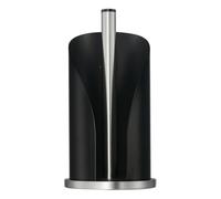 Wesco Porte-rouleau essuie-tout Noir mat en inox, tôle laquée, socle stable pour rouleaux standard
