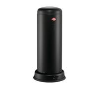 WESCO Poubelle Big Baseboy de couleur noir mat, tôle d'acier revêtue par pulvérisation, volume de 30 litres, amortisseur intégré, pédale en métal avec surface de marche en caoutchouc