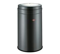 WESCO Poubelle Big Swing de couleur graphite, tôle d'acier revêtue par pulvérisation, fixation intérieure pour sacs poubelles, utilisation facile grâce au couvercle Swing, volume de 120 l