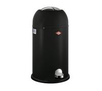 WESCO Poubelle Kickmaster de couleur noir mat, tôle d'acier revêtue par pulvérisation, amortisseur intégré, volume de 33 litres, grande ouverture