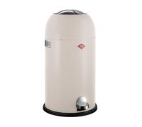 WESCO Poubelle Kickmaster de couleur sable mat, tôle d'acier revêtue par pulvérisation, amortisseur intégré, volume de 33 l, grand compartiment