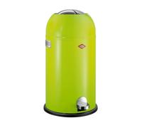 Wesco Poubelle Kickmaster de couleur vert citron - Tôle d'acier revêtue par pulvérisation - Amortisseur intégré - Volume de 33 l - Grande ouverture