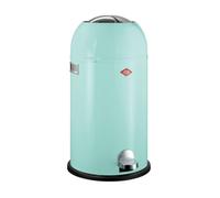WESCO Poubelle Kickmaster de couleur vert menthe, tôle d'acier revêtue par pulvérisation, amortisseur intégré, volume de 33 litres, grande ouverture