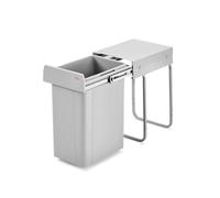 WESCO Poubelle métal Gris 26x47 cm