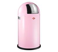 Wesco Push Boy, Poubelle Automatique de Cuisine, Métal, Rosa, 40 x 76.5 x 40 cm