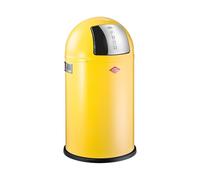 Wesco pushboy Junior 22L Acier Inoxydable Jaune Poubelle - Poubelle (350 mm, 630 mm)
