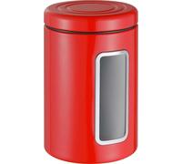 WESCO Boîte de conservation Classic Line de couleur rouge, tôle d'acier revêtue par pulvérisation, volume de 2 l, fenêtre en acrylique