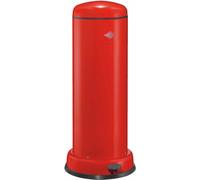 Wesco Tretabfallsammler Big Baseboy mit Dämpfer, Abfallsammler, Abfalleimer, Mülleimer, Stahlblech, Rot, 30 L, 134731-02
