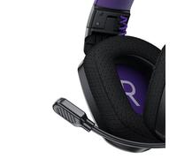 WESEARY WG1 Casque de jeu Bluetooth sans fil 2,4 G avec microphone pour PS5, PS4, PC, Switch, Mac, plus de 50 heures d'autonomie, pliable, son surround et réduction du bruit avec lumière LED