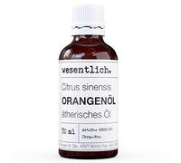 wesentlich. Huile essentielle d'orange - 100 % naturelle (flacon en verre) - Pour lampe à parfum et diffuseur (50 ml)