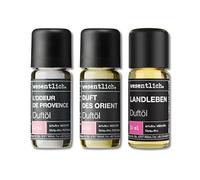 wesentlich. Kit d'huiles parfumées - Compositions parfumées harmonieuses pour lampe aromatique, diffuseur et bougies - Provence, Orient, vie rurale