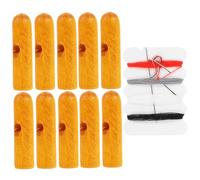 WESIEVYA 10 pièces Embouts de Baleines Bois pour Parapluie Pliant Protection Solaire UV de Réparation Faciles à Installer pour Parapluies Voyage