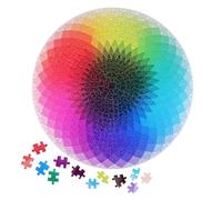 WESIEVYA 1000pièce Puzzle Adulte Gradient Arc-Ciel Casse-tête Papier Changeant Défi Ludique Et Décoratif Cadeau Noël Loisirs