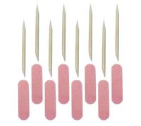 WESIEVYA 100ensembles Kit Manucure Ongles Polissoir et Pics Bois Outils Légers pour Modelage et Lissage des Ongles Accessoires Portables pour Soin des Mains