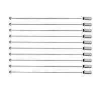 WESIEVYA 10pcs Épingles à Sûreté en Acier Inoxydable avec Butée, Broches Longues pour Ornement, Usage Polyvalent pour Mariages et Fêtes, Design Élégant Argenté