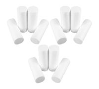 WESIEVYA 12 Cylindres de Mousse à Modeler Blanc 15 Cm pour Loisirs Créatifs, Surface Lisse Facile à Peindre, pour Démonstrations Éducatives et Bricolage Enfantin
