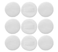 WESIEVYA 12 Pièces Petit Coussinet de Maquillage Rond en Coton Blanc Doux, Portable et Délicat, Accessoire pour Visage et Poudre