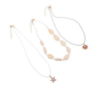 WESIEVYA 1ensemble Collier De Coquillages Style Pour Femmes Choker Court Perles Naturelles Été Hawaïen Accessoire De Plage Unique