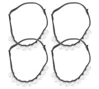 WESIEVYA 2 Paires de Brides Amovibles en Perles et Corde Élastique pour Chaussures à Talons Hauts, Antidérapantes et Confortables, Usage Quotidien et Social