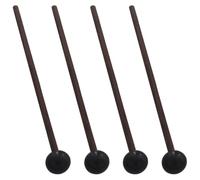 WESIEVYA 2 Paires de Maillets de Percussion pour Tambour Langue en Bois et Caoutchouc, Faciles à Tenir et Sûrs, pour Performance sur Scène et Entraînement